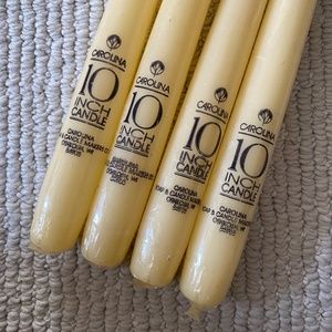 VTG I Carolina I 4  Creamy White Dinner Tapers Candles I 10-inch